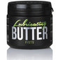 Lubricante anal COBECO CBL Butter Fists en envase de 500 ml, crema para mayor comodidad y suavidad en actividades íntimas.