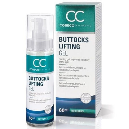 Gel de levantamiento de glúteos y muslos COBECO CC Buttocks Liftin en envase de 60ml, para firmeza y tonificación.