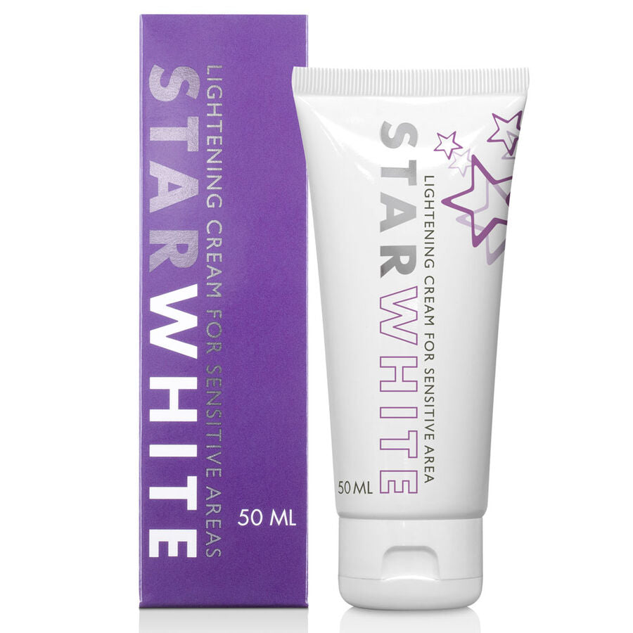 Crema aclarante de piel COBECO STAR de 50ml en envase blanco con tapa, diseñada para mejorar la luminosidad de la piel.