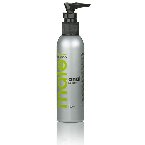 COBECO - MALE anal lubricant 150 ml bottle with a sleek design and easy-to-use flip cap.