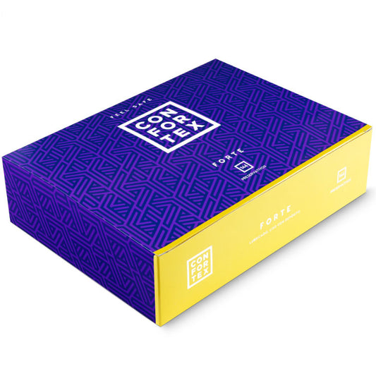 CONFORTEX Nature Forte condoms pack of 144, showcasing smooth, durable design for maximum comfort and protection.
