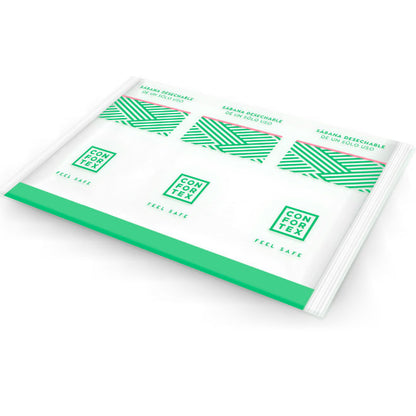 Sábanas higiénicas desechables de CONFORTEX en bolsa individual, suaves y cómodas para uso sanitario o personal.