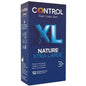 CONTROL ADAPTA NATURE XL condoms, 12-pack, featuring natural texture and large size for enhanced comfort and protection.