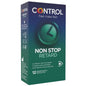 Paquete de 12 preservativos CONTROL Non Stop Retard de la marca CONTROL CONDOMS, en su empaque individual.