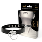 Collar choker de cuero vegano doble con anillas de la marca Coquette Accessories, estilo chic y moderno para el cuello.