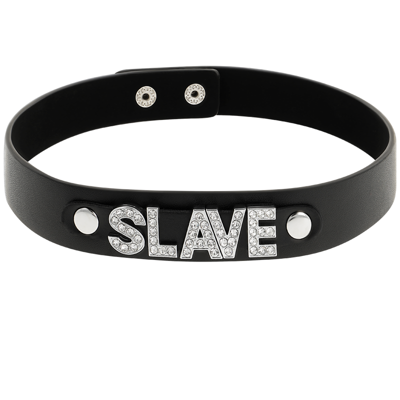 Collar tipo choker de cuero vegano con diseño elegante de la colección Coquette Chic Desire, accesorio de moda para mujer.