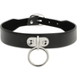 Collar de cuero vegano Coquette Chic Desire, accesorio femenino de estilo fetish con diseño elegante y moderno.