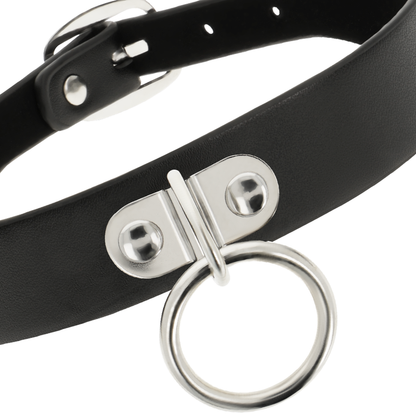 Collar de cuero vegano Coquette Chic Desire para mujer, accesorio de moda fetish y estilo elegante.