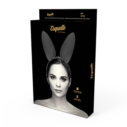 Diadema con orejas de conejo de Coquette Accessories, estilo divertido y elegante para complementar tu look.
