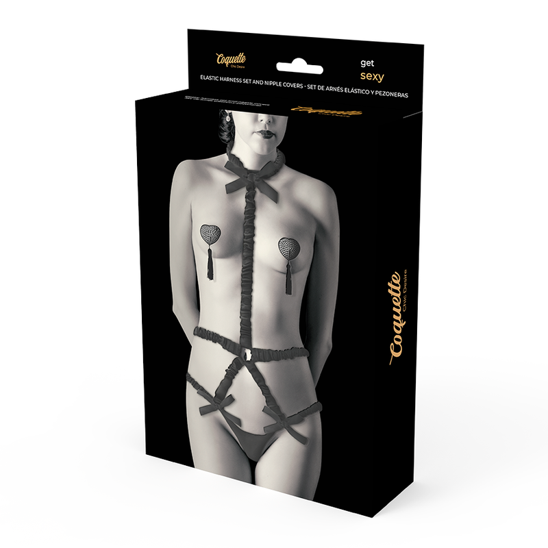 COQUETTE CHIC DESIRE - LINGERIE SET WITH DELUXE NIPPLE PADS