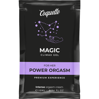 Gel potenciador de orgasmos para mujer Coquette Chic Desire Pocket Magic Climax Gel, 10 ml, de Coquette Cosmetics.