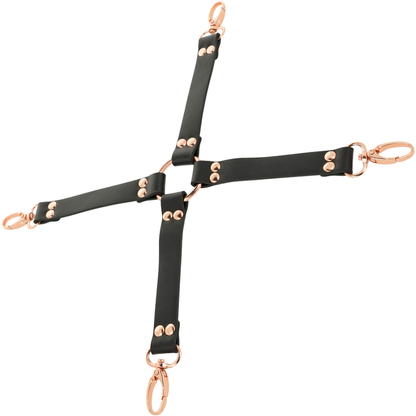 Correa de hocico de cuero vegano Coquette Fantasy Chic Desire, con diseño elegante y ajustable para juegos de bondage.