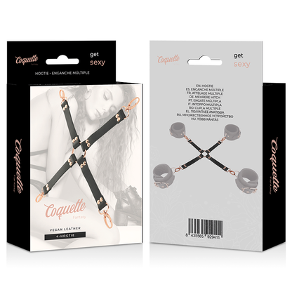 Correa de cuerno vegano Coquette Fantasy Chic Desire para juegos de roles, con diseño elegante y ajustable.