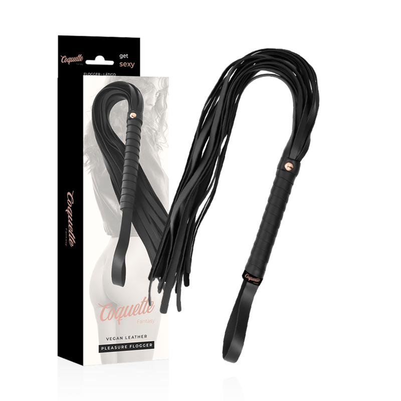 Látigo de cuero vegano Coquette Fantasy Coquette Chic Desire, con diseño elegante y detalles en la imagen.