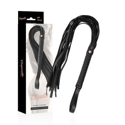 Látigo de cuero vegano Coquette Fantasy Coquette Chic Desire, con diseño elegante y detalles en la imagen.