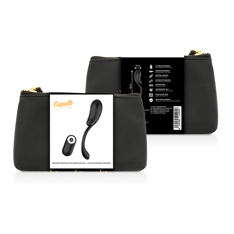 COQUETTE CHIC DESIRE - OU CONTROL REMOT RECARREGABLE NEGRE / GOLD