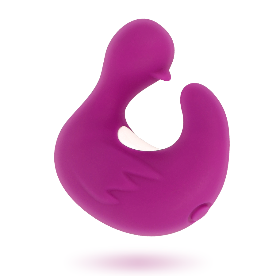 Dedal pato estimulador de silicona recargable COVERME DuckyMania en color vibrante, diseño ergonómico y suave para uso personal.