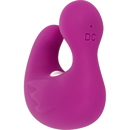 Dedal pato estimulador de silicona recargable COVERME DuckyMania, diseño ergonómico y suave para uso personal.