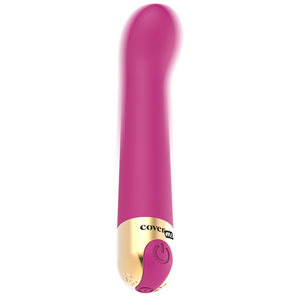 Vibrador G-Spot de COVERME con 10 velocidades, diseño ergonómico y control de intensidad para placer personalizado.