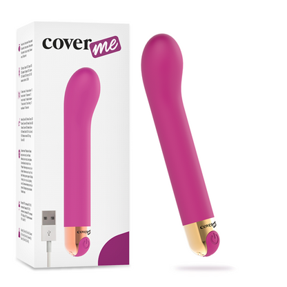 Vibrador G-Spot COVERME con 10 velocidades, diseñado para estimulación íntima y placer personal, en color negro.