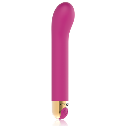 Vibrador G-Spot de COVERME con 10 velocidades, diseño elegante y control suave para placer personal.