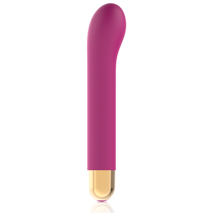 Vibrador G-spot COVERME con 10 velocidades, diseño elegante y control suave para placer íntimo.