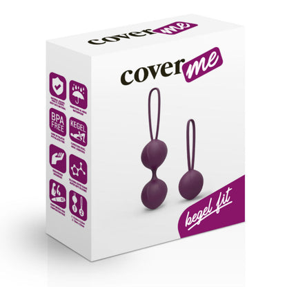 Entrenador pélvico Kegel COVERME en color lila, dispositivo para fortalecer los músculos del suelo pélvico.