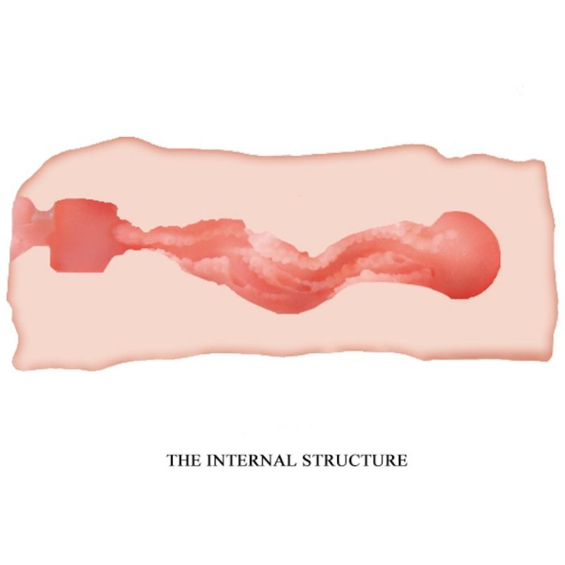 Masturbador vaginal CRAZY BULL Jane, 13.5 cm, con textura realista y diseño anatómico, para placer y estimulación.