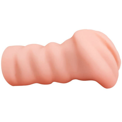 Masturbador vaginal Crazy Bull Leila, 13.5 cm, con textura realista y diseño compacto, para uso íntimo y placer personal.
