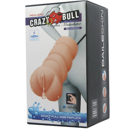 Masturbador Water Skin modelo Vagina 3 de CRAZY BULL, con textura realista y diseño ergonómico para mayor comodidad.