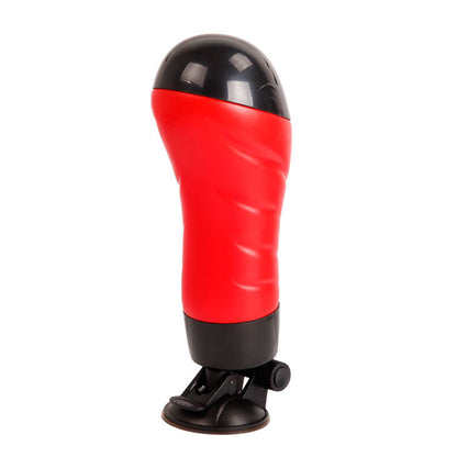 CRAZY BULL masturbator with a vagina design and sturdy base, showcasing realistic texture and details in the image.