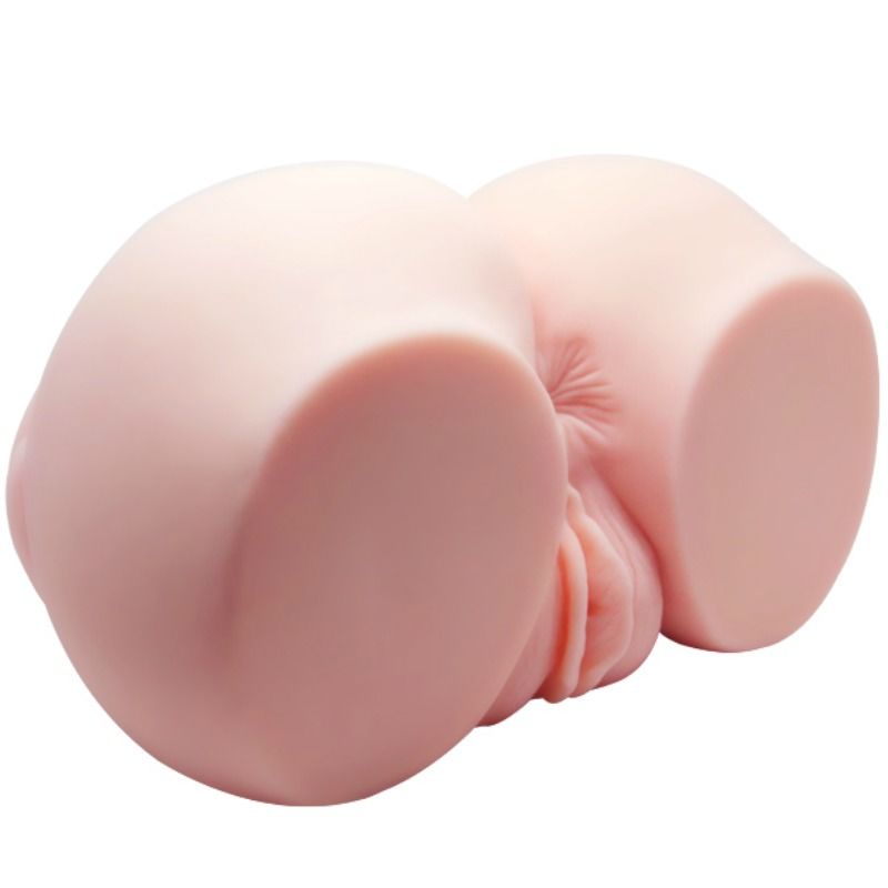 Vagina y ano realísticos con vibración de la marca CRAZY BULL, con detalles realistas y función de vibración para uso íntimo.