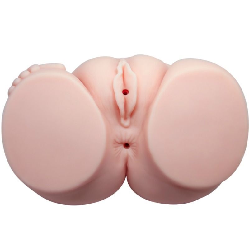 Vagina y ano realistas con vibración de la marca CRAZY BULL, con detalles realistas y función de vibración, para uso íntimo.