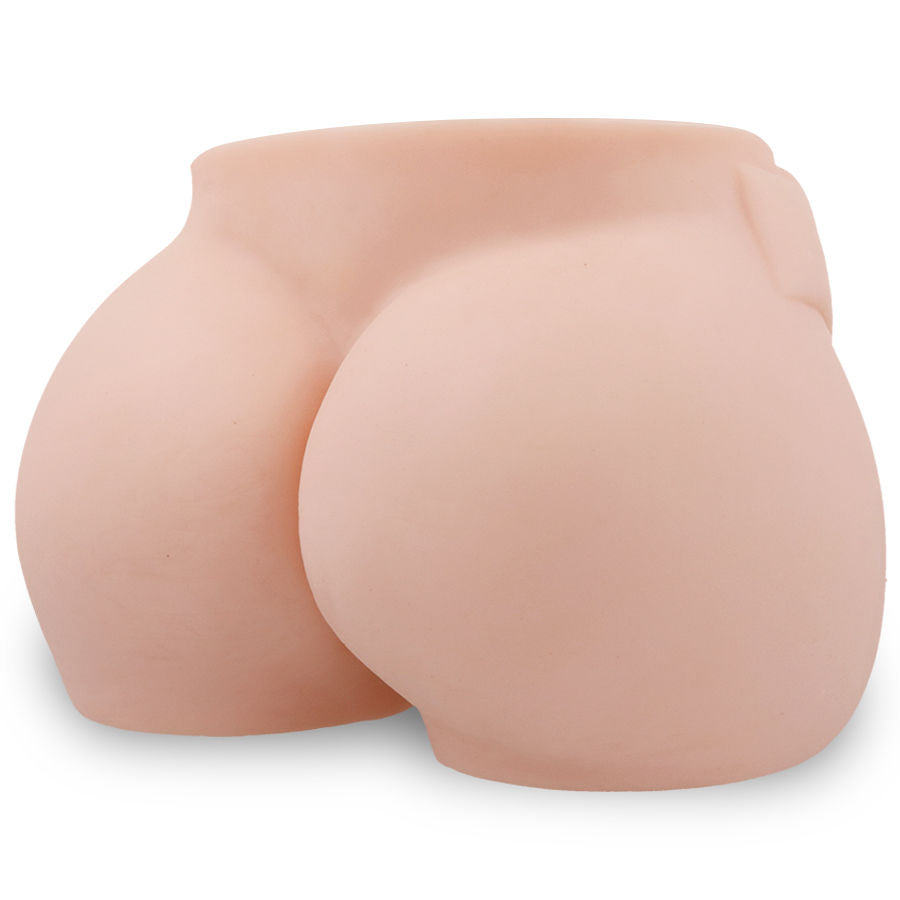 Vagina y ano realistas con vibración de la marca CRAZY BULL, con detalles realistas y función de vibración en la imagen.
