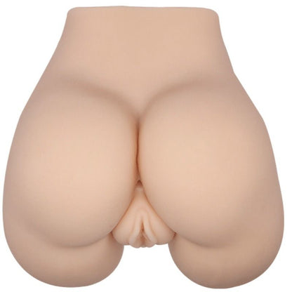 Vagina y ano realistas con vibración de la marca CRAZY BULL, posición 5, diseño detallado y material suave para uso íntimo.