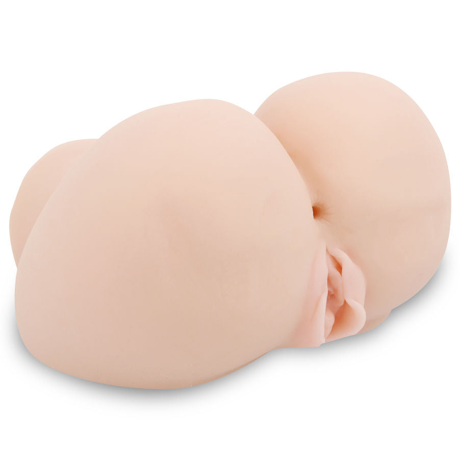 Vagina y ano realistas con vibración de la marca CRAZY BULL en posición 6, con detalles anatómicos y funciones de vibración.