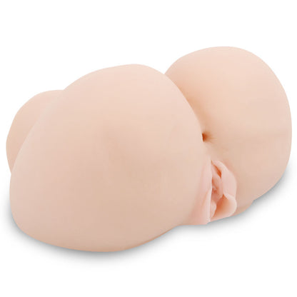 Vagina y ano realistas con vibración de la marca CRAZY BULL en posición 6, con detalles anatómicos y funciones de vibración.