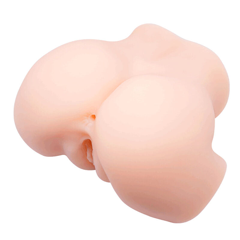 Vagina y ano realísticos con doble vibración de la marca CRAZY BULL, con detalles realistas y diseño ergonómico.