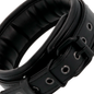 Collar con cadena negro de la marca Darkness Bondage, con diseño ajustable y detalles en metal para uso BDSM.