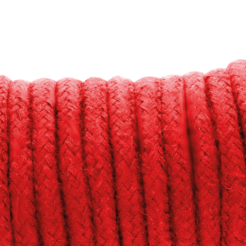 Cuerda japonesa de 20 m en color rojo de la marca DARKNESS BONDAGE, ideal para prácticas de bondage y restricción.