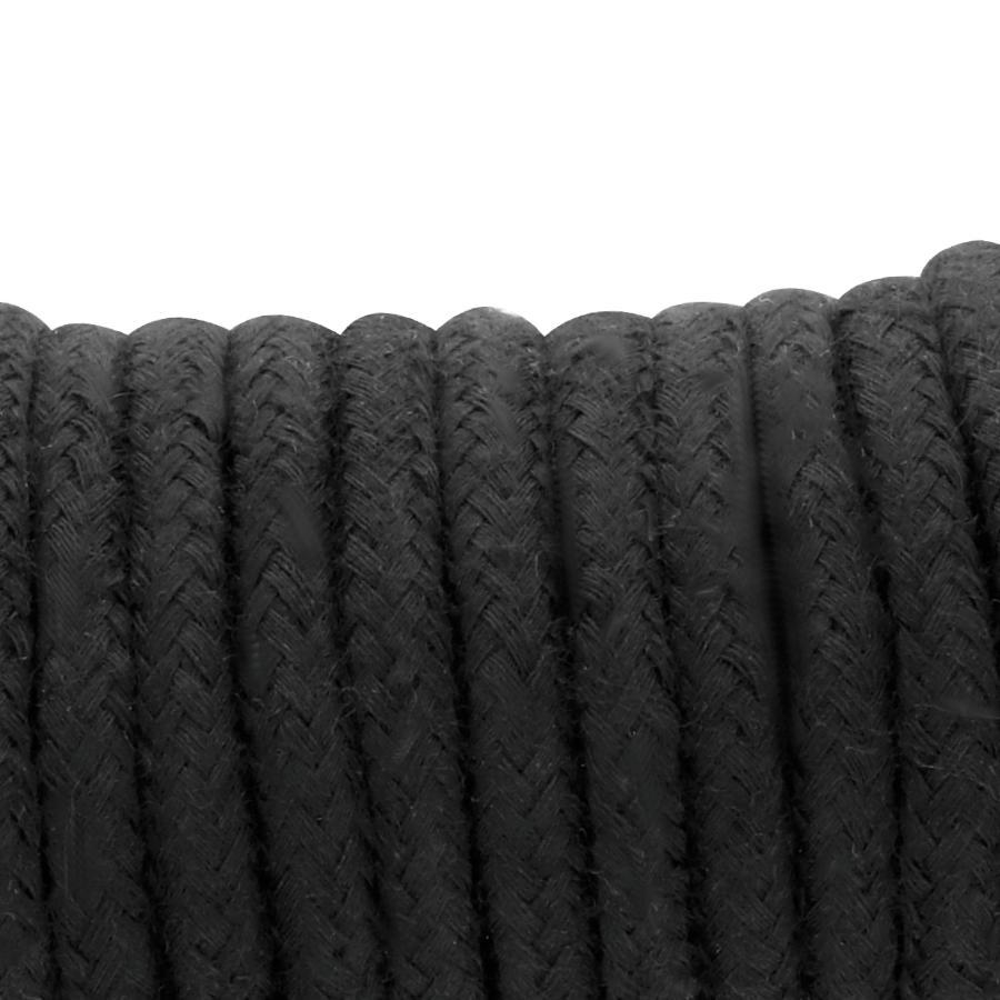 Cuerda japonesa de 5 m negra de la marca DARKNESS BONDAGE, ideal para bondage y prácticas de restricción.