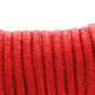 Cuerda japonesa roja de 5 metros de la marca Darkness Bondage, ideal para prácticas de bondage y juegos de restricción.