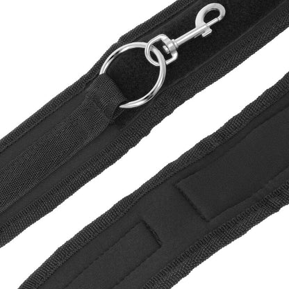 Neoprene handcuffs from DARKNESS BONDAGE, featuring adjustable straps and secure locking mechanism.