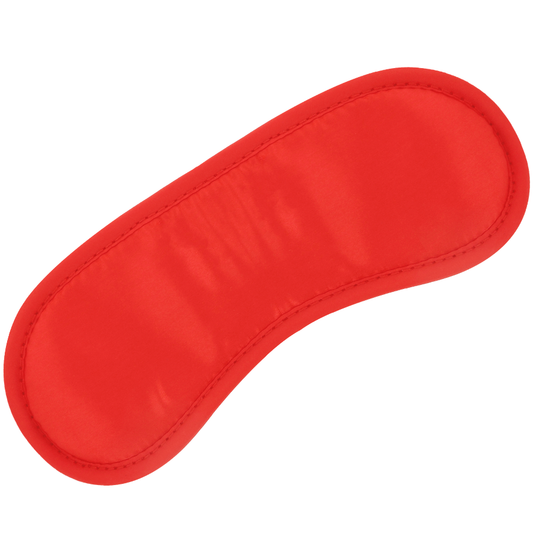 Antifaz rojo recto Darkness Bondage, máscara de máscara para ojos con diseño en color rojo y estilo recto.