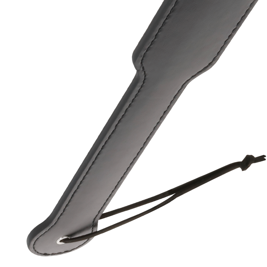 Pala negra Fetish de la marca DARKNESS SENSATIONS, con acabado liso y diseño para uso sensorial y BDSM.