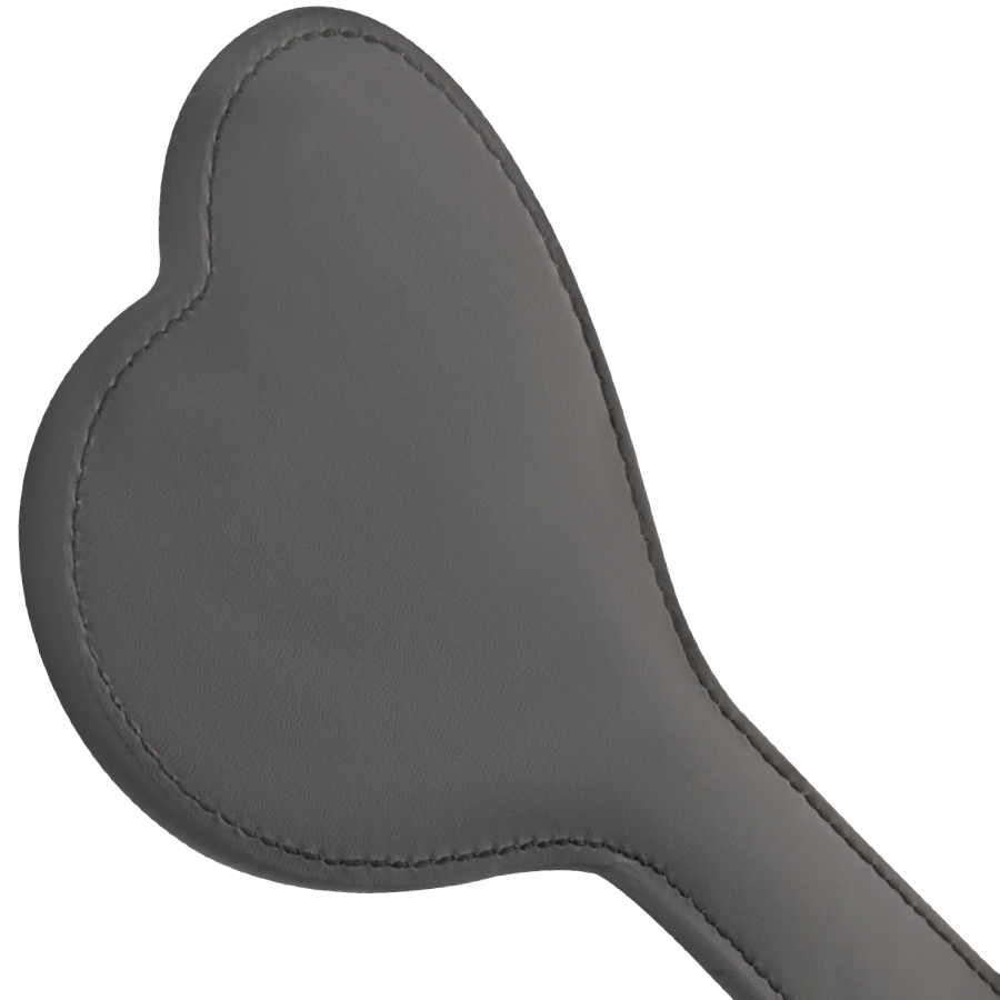 Black paddle from DARKNESS SENSATIONS, featuring a sleek design for fetish play and BDSM activities.