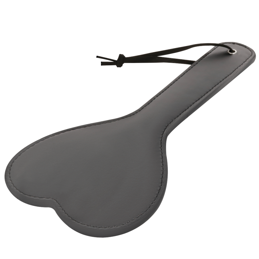 Black fetish paddle from DARKNESS SENSATIONS featuring a sleek design for BDSM play.