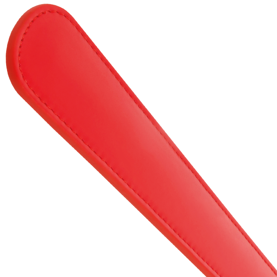 Pala roja de fetish de 48 cm de la marca Darkness Sensations, con mango ergonómico y diseño seductor para juegos de dominación.