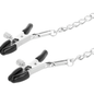 Pinzas ajustables para pezones de metal DARKNESS SENSATIONS, con diseño resistente y ajustable para uso íntimo.
