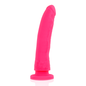 Dildo rosa de silicona médica de 20 cm y arnés ajustable de 4 cm, marca DELTACLUB, para uso íntimo y placentero.